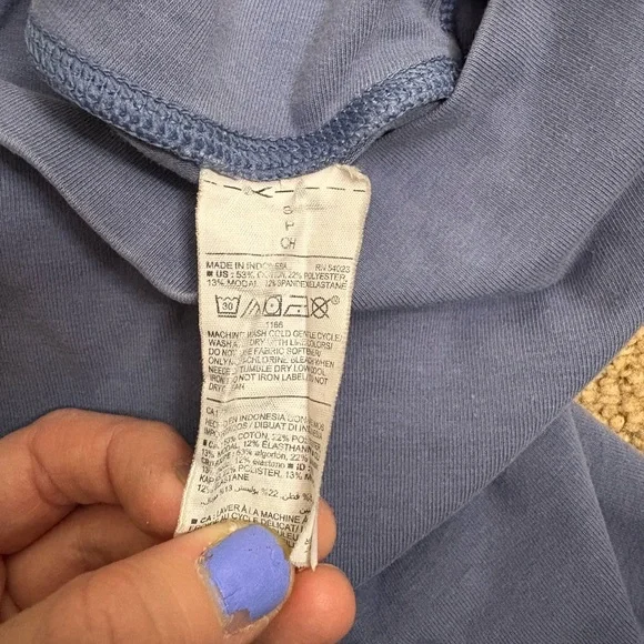 Old Navy Women's Size Small Blue Biker Shorts Workout Gear Athletic - Picture 5 of 7